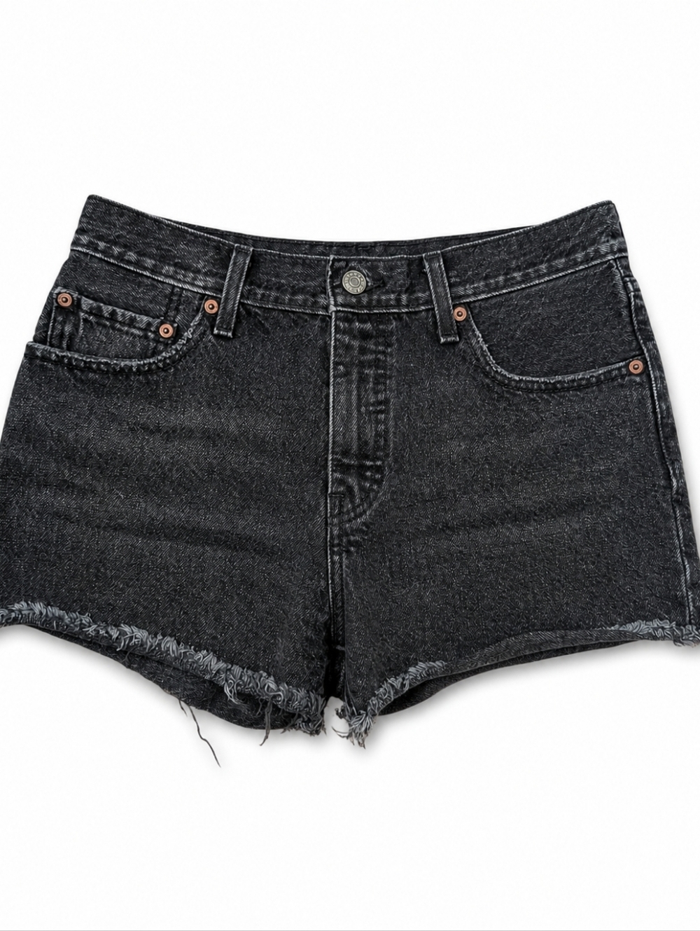 Levi's 501 Women's Black Denim Cut-Off Shorts W28